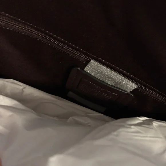 Brand New Coach Black Tote with Gold Accents - Picture 6 of 7